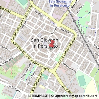Mappa Piazza Garibaldi, 3, 40017 San Giovanni in Persiceto, Bologna (Emilia Romagna)