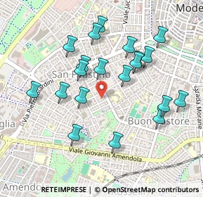 Mappa Via Vincenzo Maestri, 41124 Modena MO, Italia (0.4735)