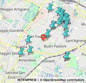 Mappa Via Vincenzo Maestri, 41124 Modena MO, Italia (1.078)