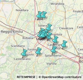 Mappa Via Vincenzo Maestri, 41124 Modena MO, Italia (8.80286)