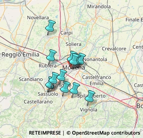 Mappa Via Vincenzo Maestri, 41124 Modena MO, Italia (9.78923)