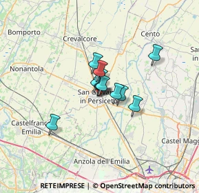 Mappa Via Giulio Cesare Croce, 40017 San Giovanni in Persiceto BO, Italia (3.34917)