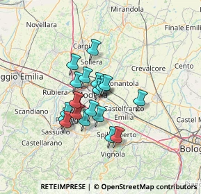 Mappa Via Mozart Wolfang Amadeus, 41122 Modena MO, Italia (9.9485)