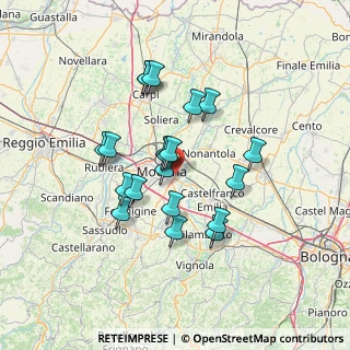 Mappa Via Mozart Wolfang Amadeus, 41122 Modena MO, Italia (11.8395)