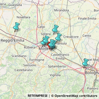 Mappa Via Mozart Wolfang Amadeus, 41122 Modena MO, Italia (15.08818)