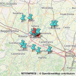 Mappa Via Mozart Wolfang Amadeus, 41122 Modena MO, Italia (12.0475)
