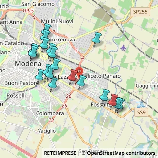 Mappa Via Mozart Wolfang Amadeus, 41122 Modena MO, Italia (2.132)