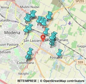 Mappa Via Mozart Wolfang Amadeus, 41122 Modena MO, Italia (1.637)