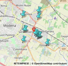 Mappa Via Mozart Wolfang Amadeus, 41122 Modena MO, Italia (1.3025)