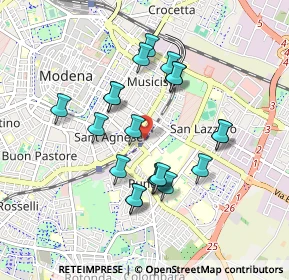 Mappa Modena Policlinico, 41124 Modena MO, Italia (0.824)