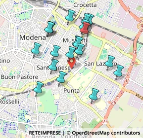 Mappa Modena Policlinico, 41124 Modena MO, Italia (0.883)
