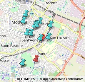 Mappa Modena Policlinico, 41124 Modena MO, Italia (0.83067)