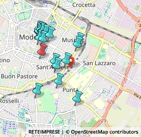 Mappa Modena Policlinico, 41124 Modena MO, Italia (0.952)