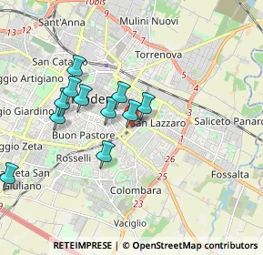 Mappa Modena Policlinico, 41124 Modena MO, Italia (1.64909)
