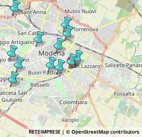 Mappa Modena Policlinico, 41124 Modena MO, Italia (1.9825)