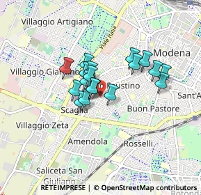 Mappa Via del Giorgione, 41124 Modena MO, Italia (0.5785)