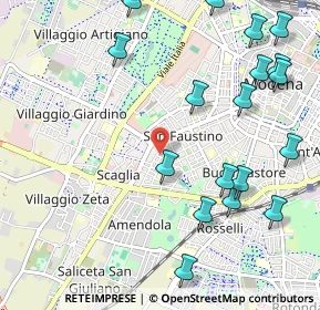 Mappa Via del Giorgione, 41124 Modena MO, Italia (1.33611)