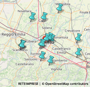 Mappa Via del Giorgione, 41124 Modena MO, Italia (13.36867)