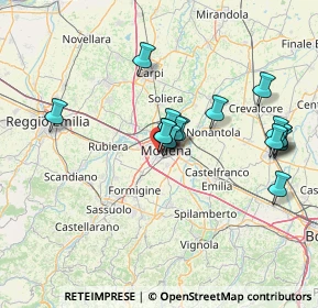 Mappa Via del Giorgione, 41124 Modena MO, Italia (13.53813)