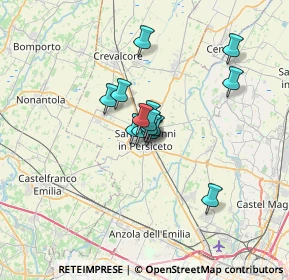 Mappa Via Giuseppe Mazzini, 40017 San Giovanni In Persiceto BO, Italia (4.13286)