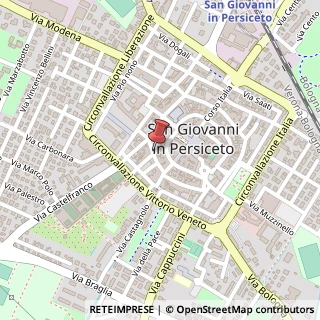 Mappa Via Giuseppe Mazzini, 25-27, 40017 San Giovanni in Persiceto, Bologna (Emilia Romagna)