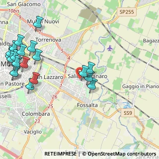 Mappa Via dei Falegnami, 41122 Modena MO, Italia (2.885)