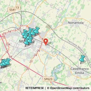 Mappa Via dei Falegnami, 41122 Modena MO, Italia (5.61846)