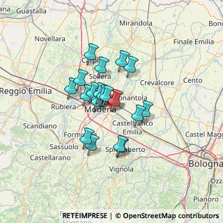Mappa Via dei Falegnami, 41122 Modena MO, Italia (9.746)