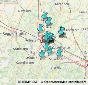 Mappa Italia, 41126 Modena MO, Italia (7.66579)