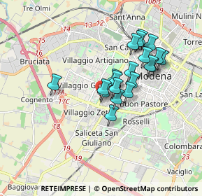 Mappa Italia, 41126 Modena MO, Italia (1.409)