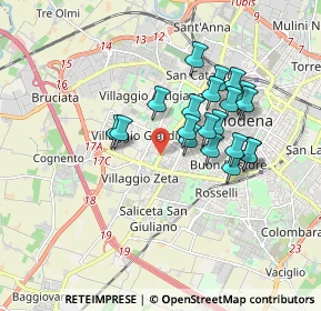 Mappa Italia, 41126 Modena MO, Italia (1.4985)