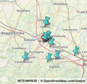 Mappa Via Francesco Bianchi Ferrari, 41124 Modena MO, Italia (9.95091)