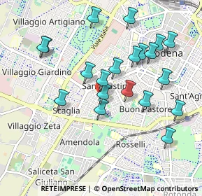 Mappa Via Francesco Bianchi Ferrari, 41124 Modena MO, Italia (0.966)