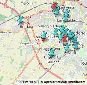 Mappa Salvatore Quasimodo, 41126 Modena MO, Italia (2.1005)