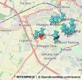 Mappa Salvatore Quasimodo, 41126 Modena MO, Italia (1.80857)