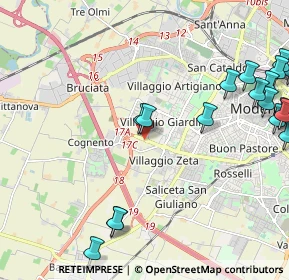 Mappa Salvatore Quasimodo, 41126 Modena MO, Italia (2.94667)