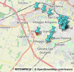 Mappa Salvatore Quasimodo, 41126 Modena MO, Italia (2.4595)