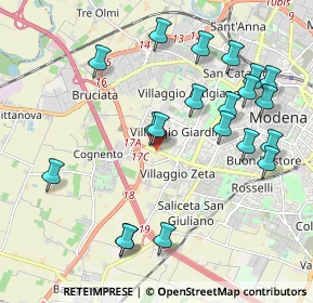 Mappa Salvatore Quasimodo, 41126 Modena MO, Italia (2.226)