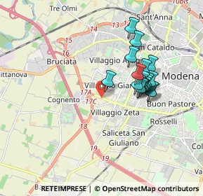 Mappa Salvatore Quasimodo, 41126 Modena MO, Italia (1.58471)