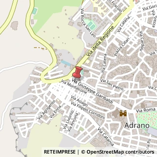 Mappa Via Garibaldi, n 137, 95031 Adrano, Catania (Sicilia)