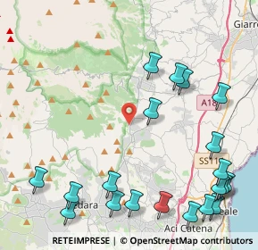 Mappa Via Monte Perrillo, 95019 Zafferana Etnea CT, Italia (6.4175)