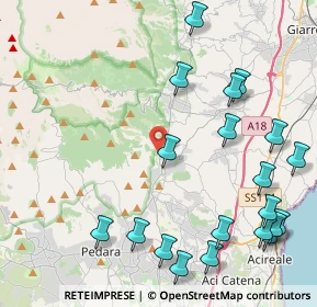 Mappa Via Monte Perrillo, 95019 Zafferana Etnea CT, Italia (6.074)