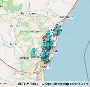 Mappa Via Monte Perrillo, 95019 Zafferana Etnea CT, Italia (9.235)