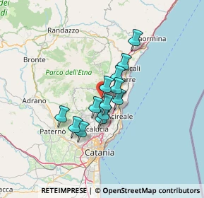 Mappa Via Monte Perrillo, 95019 Zafferana Etnea CT, Italia (10.08)