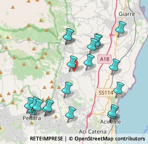 Mappa Via Nuova Petrone, 95019 Zafferana Etnea CT, Italia (5.0195)