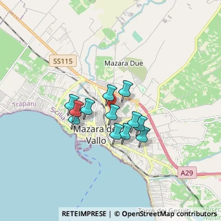 Mappa Via Sassari, 91026 Mazara del Vallo TP, Italia (1.37667)