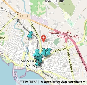 Mappa Via Sassari, 91026 Mazara del Vallo TP, Italia (0.98182)