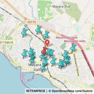 Mappa Via Stazzoni, 91026 Mazara del Vallo TP, Italia (1.049)