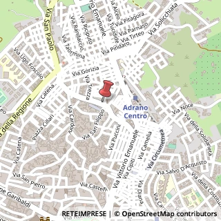 Mappa Via Regina Margherita, 86, 95031 Adrano, Catania (Sicilia)