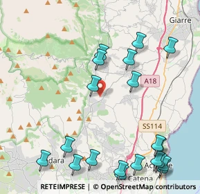 Mappa Via delle More, 95019 Zafferana Etnea CT, Italia (6.1555)